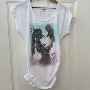 Motherhood Maternity White Graphic Relaxed Tee